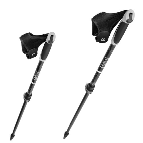 Kijki do nordic walking NILS NW8612 (93 - 125 cm) Czarno-szary