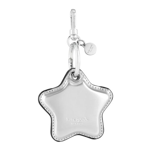 Etui KATE SPADE NEW YORK Charm Keychain do Apple AirTag Srebrny