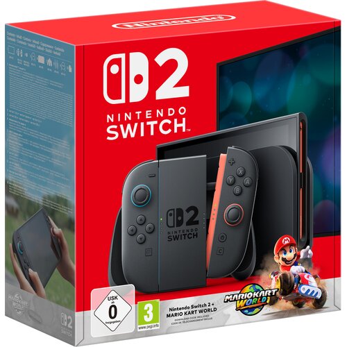 Konsola NINTENDO Switch 2 Czarny + Mario Kart World Gra NINTENDO SWITCH 2