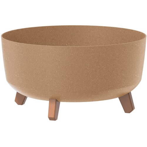 Donica PROSPERPLAST Gracia Low ECO Wood 6.8L Beżowy