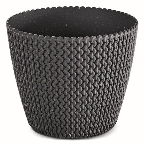 Doniczka PROSPERPLAST Splofy Eco Wood DSP260W-S433W 8L Antracytowy