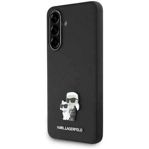 Etui KARL LAGERFELD Saffiano K&C Metal Logo do Samsung Galaxy A56 Czarny