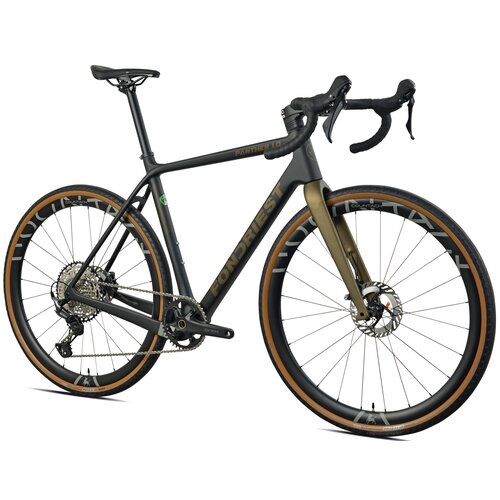 Rower gravel FONDRIEST Panther 1.0 Carbon Grx M21 28 cali męski Matowy czarny