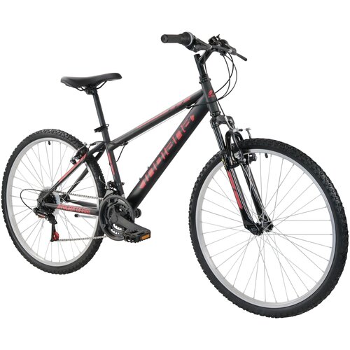 Rower górski MTB INDIANA X-Pulser 1.6 Steel U15 26 cali męski Czarno-czerwony