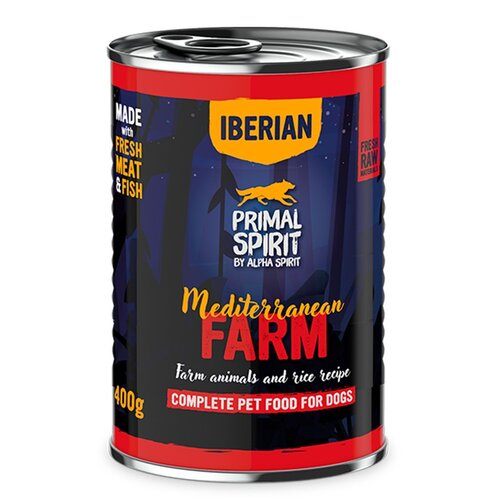 Karma dla psa PRIMAL SPIRIT Iberian Mediterranean Farm 400 g