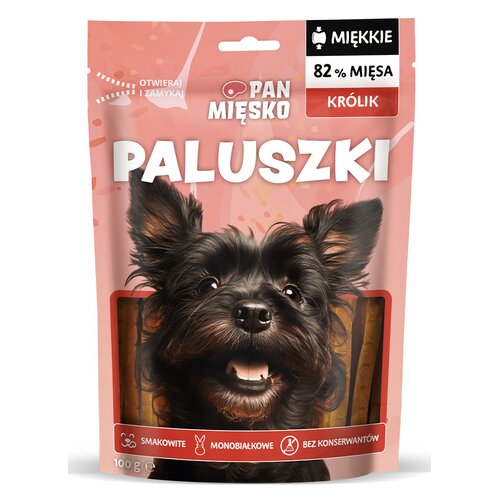 Przysmak dla psa PAN MIĘSKO Paluszki Królik 100 g