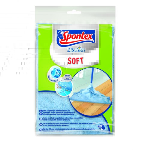 Ścierka podłogowa SPONTEX Microfibre Soft Niebieski