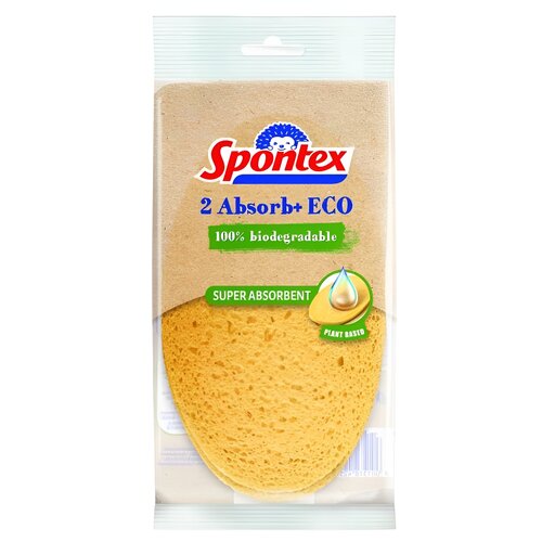 Zmywak kuchenny SPONTEX Absorb+ Eco (2 sztuki) Żółty