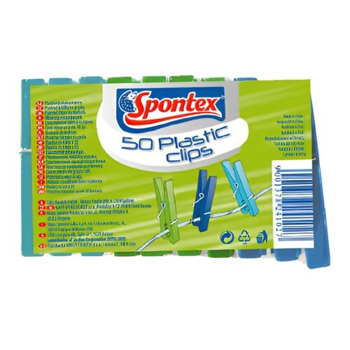 Klamerki SPONTEX 241027 (50 sztuk)