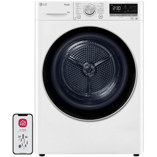 Suszarka LG RC80V9AV3N A+++ 9kg AutoCleaning Inverter