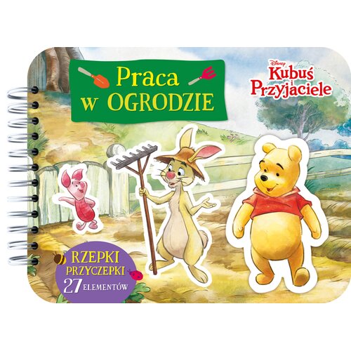 Książka Disney Kubuś i Przyjaciele Praca w ogrodzie Rzepki-przyczepki Monika Kiersnowska (twarda okładka)