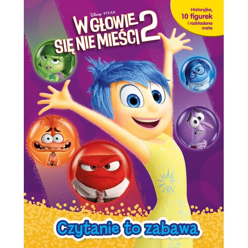 Książka Czytanie to zabawa Disney Pixar W głowie się nie mieści 2 Aline Lemay (twarda okładka)