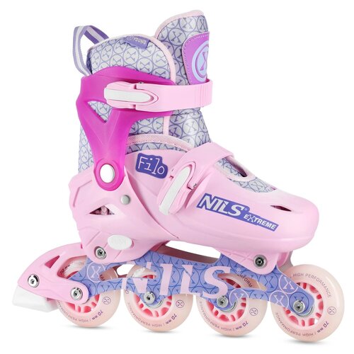 Rolki NILS EXTREME NA13102 (rozmiar 30-33) Różowy