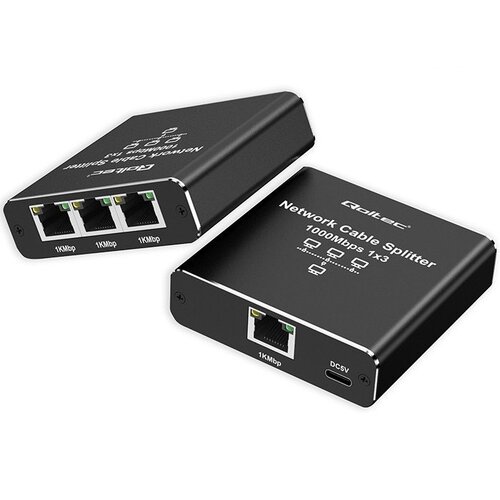 Splitter QOLTEC Ethernet mini 4 porty
