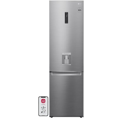 Lodówka LG GBF62PZHMN No Frost 203cm Srebrna Dystrybutor wody NatureFresh Moist Balance Crisper
