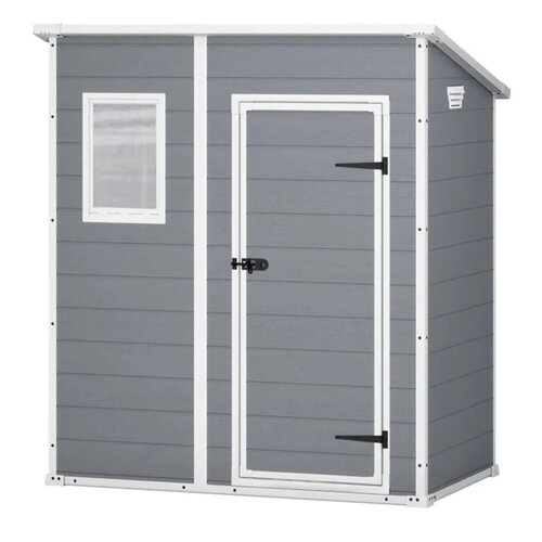 Domek narzędziowy KETER Manor Pent 6x4 Szaro-biały 183.5 x 111 x 200.5 cm