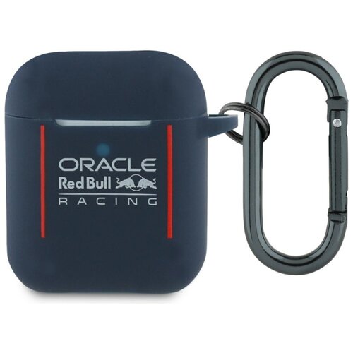 Etui RED BULL Silicone Logo & Lines do Apple AirPods 1/2 Granatowy