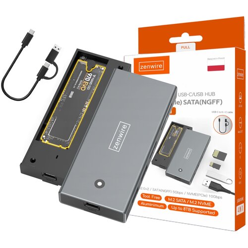 Obudowa dysku ZENWIRE BS-MC401 + Hub