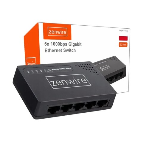Switch ZENWIRE SG1005 Gigabit Ethernet, 5 portów