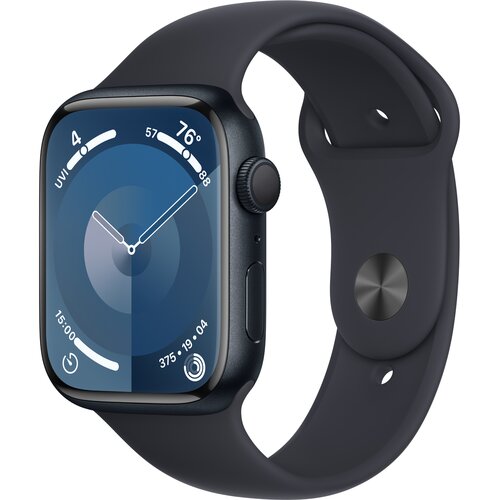 Apple Watch 9 GPS 45mm koperta z aluminium (północ) + pasek sportowy M/L (północ)