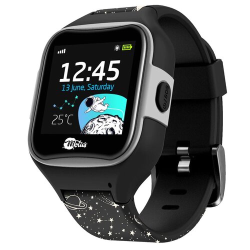 Smartwatch MOTUS Watchy Monster Cosmos Czarno-biały