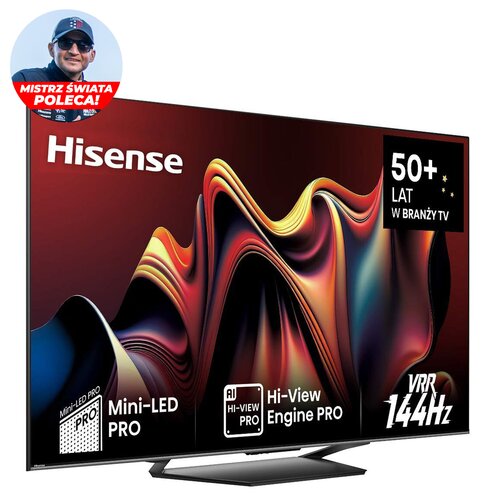 Telewizor HISENSE 75U7NQ 75" MINILED 4K 144Hz VIDAA Full Array Dolby Atmos Dolby Vision HDMI 2.1