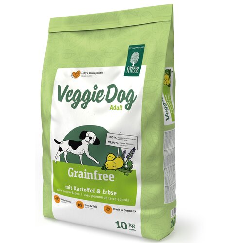 Karma dla psa GREEN PETFOOD VeggieDog Grain Free Adult z ziemniakami i groszkiem 10 kg