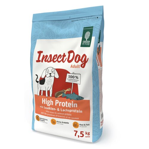 Karma dla psa GREEN PETFOOD InsectDog High Protein Adult 7.5 kg