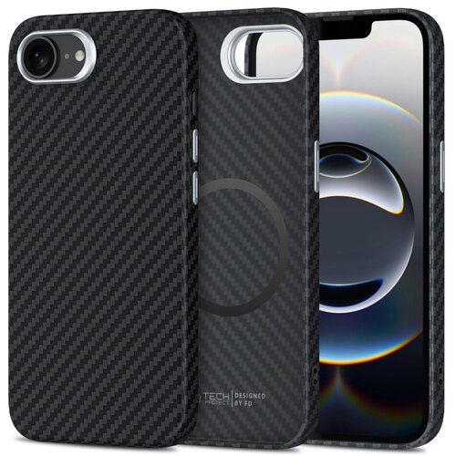 Etui TECH-PROTECT Ion Carbon MagSafe do Apple iPhone 16E Czarny