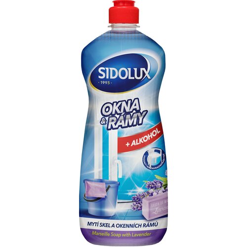 Płyn do mycia szyb SIDOLUX Mydło Marsylskie z Lawendą 1000 ml