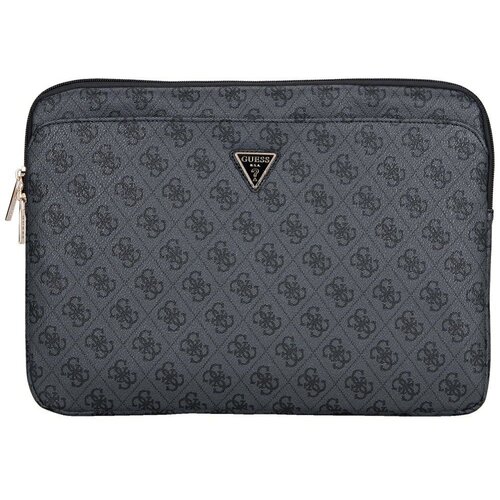 Etui na laptopa GUESS Sleeve 4G Zipper Pocket Triangle Logo 14 cali Czarny