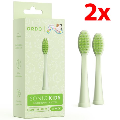 Oryginalna końcówka szczoteczki ORDO Sonic Kids Squishmallows Rutabaga Zielony (2 szt.)