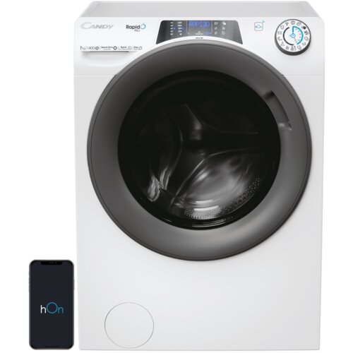 Pralka CANDY RapidÓ Pro RP4476BWMR/1-S 7kg 1400 obr Quick&Clean