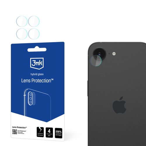 Szkło hybrydowe na obiektyw 3MK Lens Protection do Apple iPhone 16e