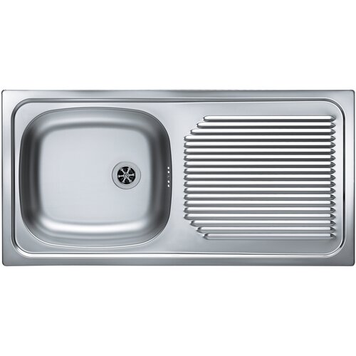 Zlewozmywak jednokomorowy z ociekaczem ALVEUS Basic 60 1008843K Satynowy 43.5x86