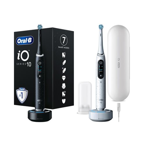 Szczoteczka magnetyczna ORAL-B iO 10 Czarny + Szczoteczka magnetyczna ORAL-B iO 10 Biały