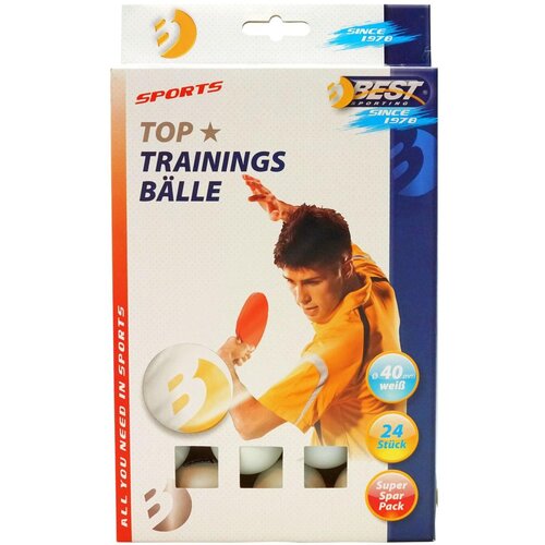 Piłeczki do ping ponga BEST SPORTING Training Biały (24 szt.)