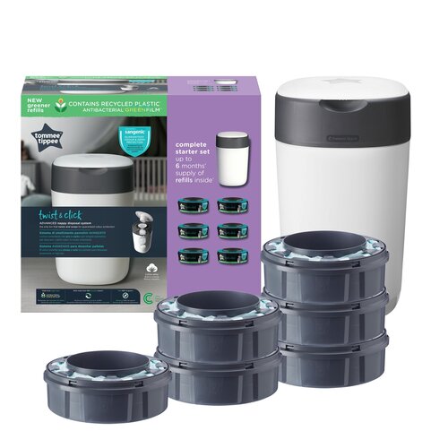 Kosz na pieluchy TOMMEE TIPPEE Twist Click TTP85201903 + 6 wkładów