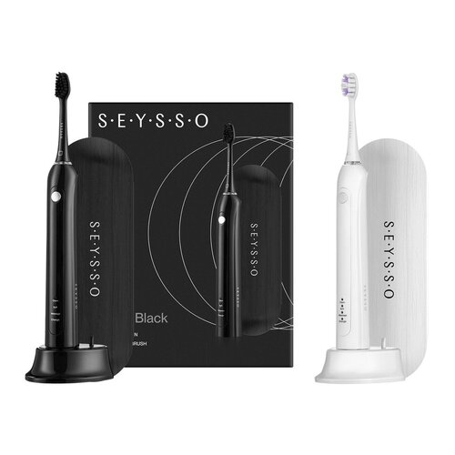 Szczoteczka soniczna SEYSSO Carbon Basic Czarny + Szczoteczka soniczna SEYSSO Carbon Basic Biała