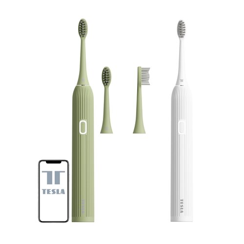 Szczoteczka soniczna TESLA TS200 Zielony + Szczoteczka soniczna TESLA TS200 Biały