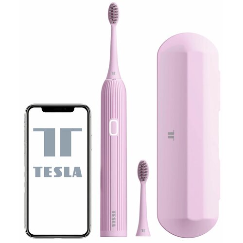 Szczoteczka soniczna TESLA TSL-PC-TSD200P Deluxe Różowa + Szczoteczka soniczna TESLA TSL-PC-TSD200W Deluxe Biały