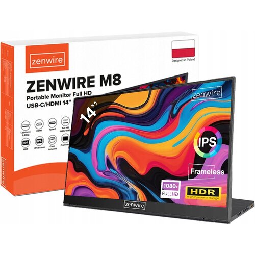 Monitor ZENWIRE M8 14" 1920x1080px IPS