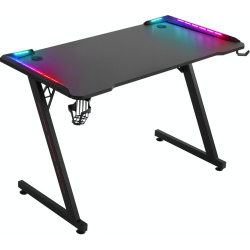 Biurko gamingowe DEFENDER Idol RGB Czarny