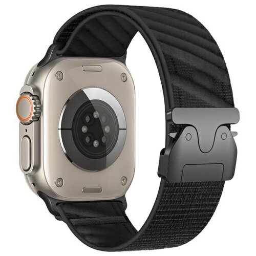 Pasek BELINE Oblique do Apple Watch 42/44/45/49mm Czarny