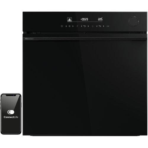 Piekarnik HISENSE BSA6634PBG8 Elektryczny parowy Czarny A+ ConnectLife, Termosonda, Pyroliza