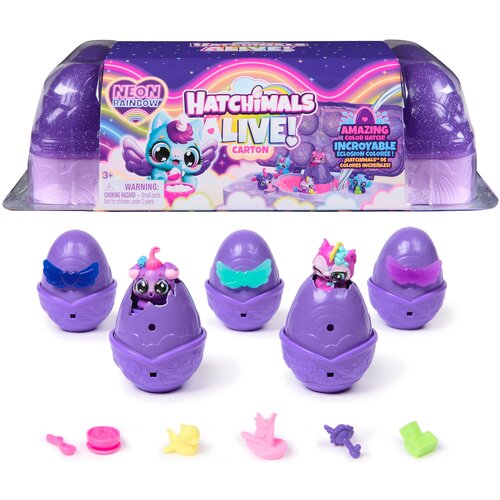 Zestaw figurek SPIN MASTER Hatchimals Alive Neon Rainbow 6072615