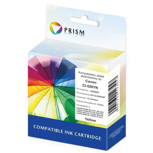 Tusz PRISM do CANON CLI-526 Żółty 10.5 ml