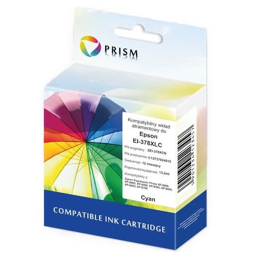 Tusz PRISM do EPSON 378XL T3792 Błękitny 13.2 ml ZEI-378XCN