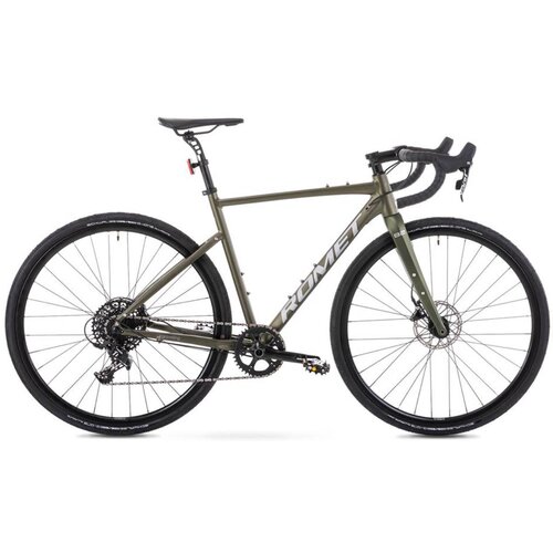 Rower gravel ROMET Boreas 2 U20 28 cali Zielono-grafitowy 2023