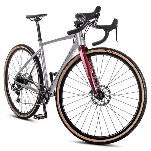 Rower gravel ROMET Boreas 2 U21 28 cali Jasnografitowo-bordowy
